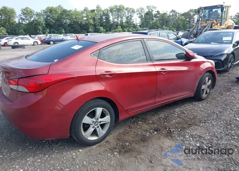 2012 Hyundai Elantra Gls (Ulsan Plant) z USA, uszkodzony, nr VIN KMHDH4AE9CU383683